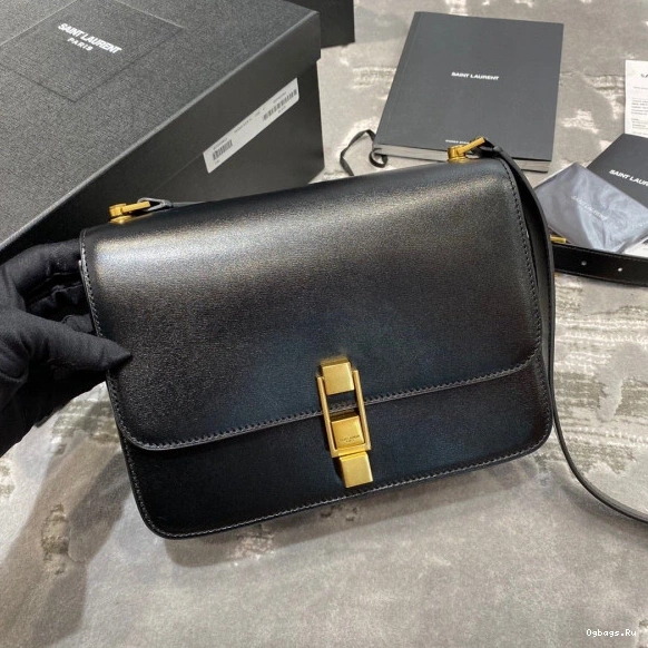 IN CARRE YSL LOULOU LEATHER SATCHEL SMOOTH 0820